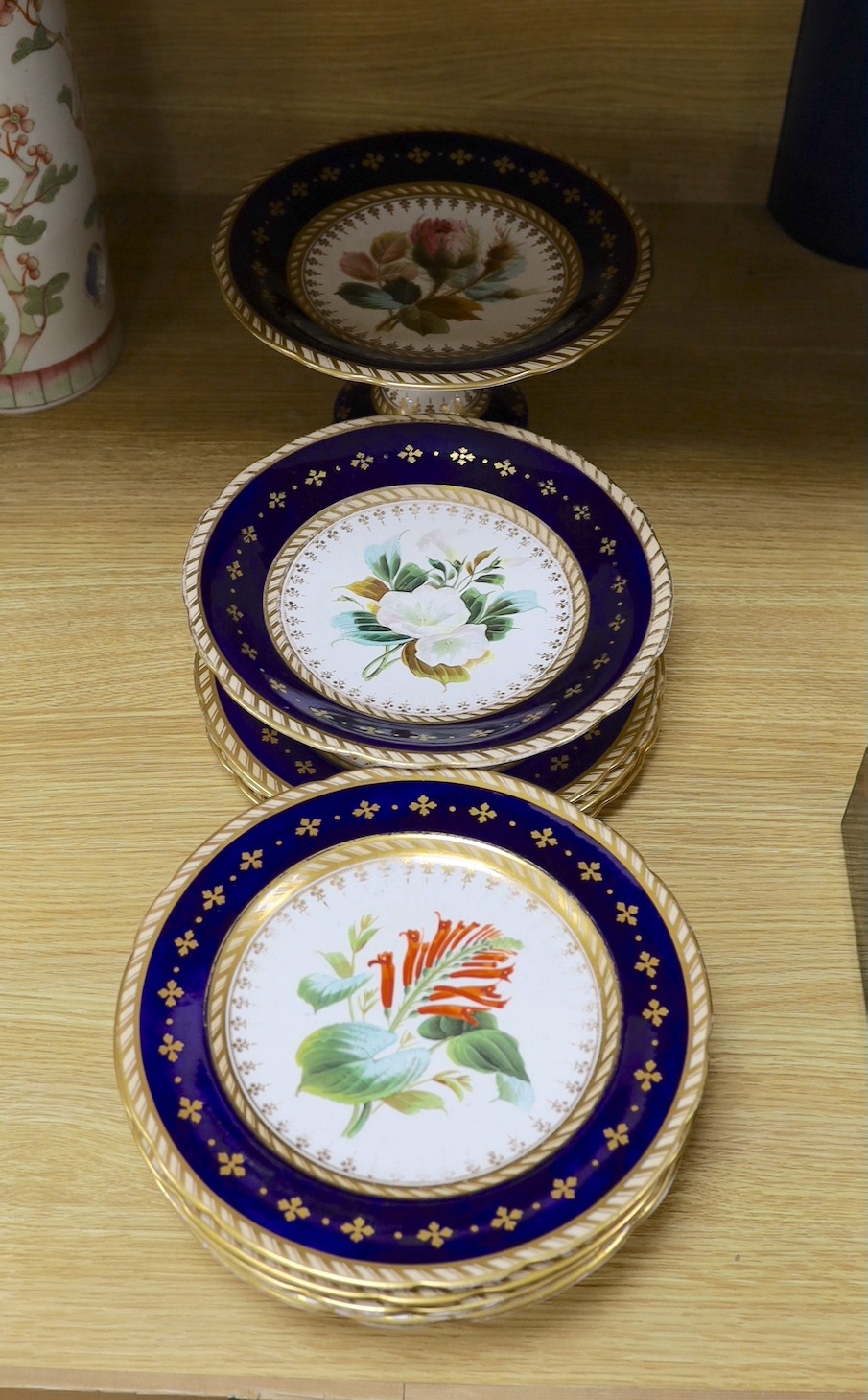 Early Victorian part dessert service